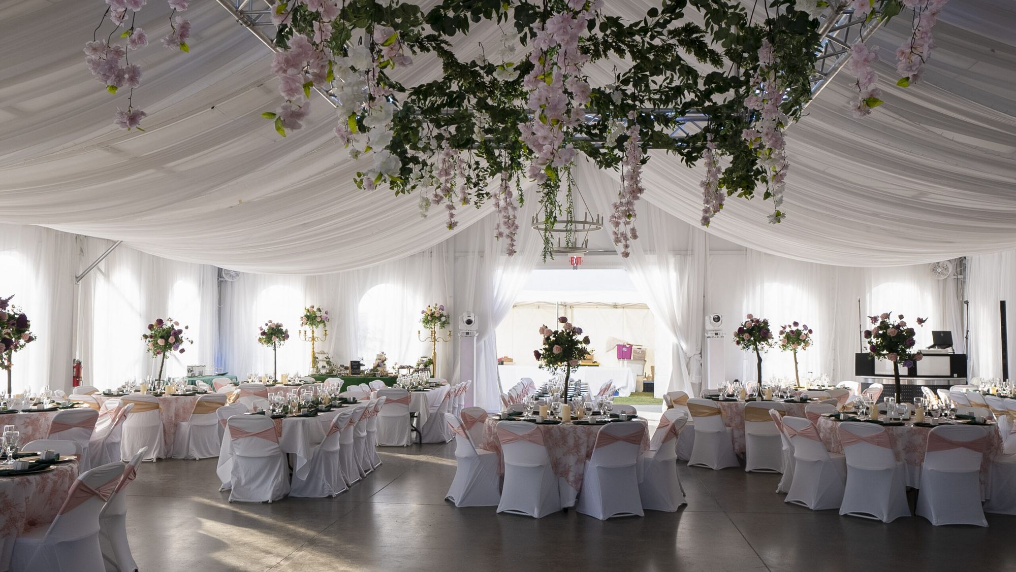 Wedding reception in the Event Center at The Silos